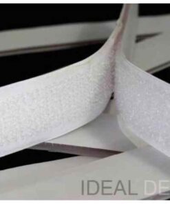 Suchý zips biely - 25m balenie