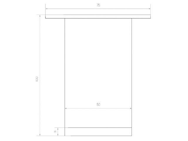 Nábytková noha KM202 - kovová