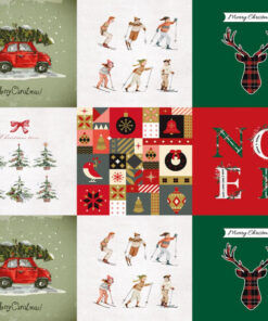 Vankúšový panel - vianočné vzory 02